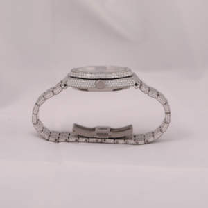 Ultimate Trending Mens Elegant Stainless Steel <b>Watch</b> Fully Iced Moissanite Diamond with Enhanced VVS Clarity <b>Watches</b> - Product Image 4