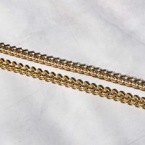 Yellow Gold <b>Rope</b> <b>Chain</b> Necklace 24K Plated Classic Style Unisex Everyday Wear - Product Image 3