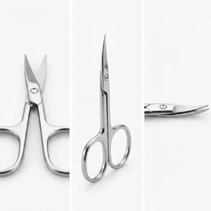 กรรไกรตัดเล็บสแตนเลสแบบตรง สำหรับตัดขนคิ้วและเล็บเท้า - Product Image 1