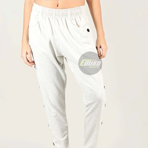 Emiko Industry Women's Loose Pants Solid Color Button Down Joggers Elastic Waist Casual <b>Trousers</b> Trending Design <b>Trousers</b> - Product Image 3
