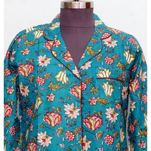 Camisón Kimono Bohemio de Algodón para Mujer, Estilo Indio, Largo hasta la Rodilla, con Cinturón y Botones Decorativos, Moderno y Natural - Product Image 3