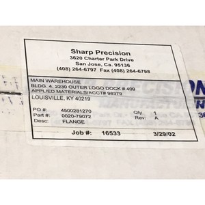 AMAT 0020-79072 FLANGE, 158620 - Equipo y Piezas de Semiconductores de Confianza de Global Legacy - Product Image 6