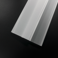 Diffuseur linéaire prismatique en acrylique transparent gaufré Bming pour éclairage LED, couverture lumineuse pour éclairage uniforme intérieur