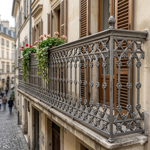 Panneau de portail décoratif en fer forgé, durable, pour extérieur, élégant, entrée de jardin, design traditionnel, architecture intemporelle - Product Image 6