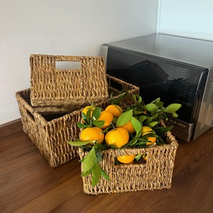 Set of 3 Stackable Seagrass <b>Baskets</b> Handmade <b>Storage</b> <b>Basket</b> Wholesale eco-friendly Made in Viet Nam - Product Image 4
