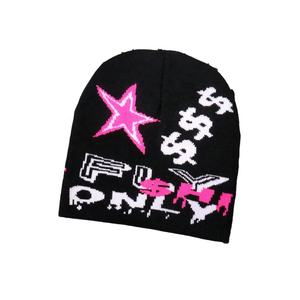 Suministro directo de alta calidad 100% acrílico personalizado Jacquard tejido transpirable impermeable sombrero de invierno 3D bordado Gorro con puños - Product Image 4