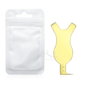 หวีรูปตัว Y สีเงินและสีทอง ทำจากสแตนเลส สำหรับต่อขนตา ยกขนตา และแต่งหน้า - Product Image 6