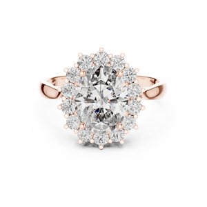 Starry Oval Cut Lab Grown Solitaire <b>Ring</b> <b>Set</b> in 18KT Yellow <b>Gold</b> Certified for Party Wedding Daily Use Luxury Gifting for Women - Product Image 6