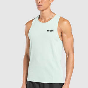 Vêtements de fitness fabriqués au Pakistan, tricotés, respirants, grandes tailles, vêtements d'été, débardeur de sport pour hommes, streetwear, vente directe d'usine - Product Image 3