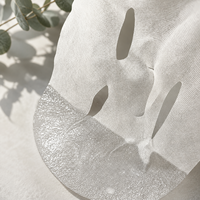 Masque facial en feuille Y143 en Lyocell d'eucalyptus à tissage S, 40 g/m², en fibre TENCEL d'origine végétale, substrat de masque sec