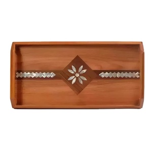 Exquisita Bandeja Multifuncional para Postres con Diseño Árabe, Incrustaciones de Madera y Nácar, Ideal para Regalos de Ramadán, Diwali, Eid y Festividades en el Hogar - Product Image 4