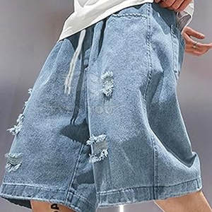 Pantalones Cortos de Moda Urbana para Hombre, Diseñados con Ajuste Cómodo y Estilo Jeans Jorts - Product Image 4