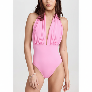 Maillot de bain une pièce pour femme de haute qualité, anti-UV, imprimé tie-dye, sexy, vêtements de plage - Product Image 3