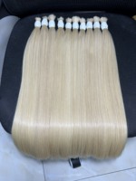 Meilleures ventes! Extensions de cheveux vierges Remy 613 lisses non traités à 100 %, double trame, fabriquées au Vietnam, vente en gros