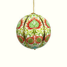 Adorno Navideño de Papel Maché Moderno Hecho a Máquina, Decoración Floral Verde y Roja para Colgar en el Árbol, 3 Colores, Alta Calidad - Product Image 6