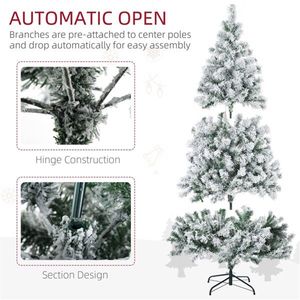Albero di Natale di 1,8 m, Decorazione Festiva per le Feste con Materiale Resistente - Product Image 5
