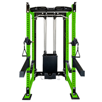 Tirage latéral et rangée basse 100 kg, pile de poids, câble, entraîneur fonctionnel, cage de puissance, rack à squat