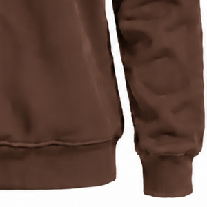 Sweat-shirt à col roulé marron chocolat pour femme, manches longues, coupe ample, pull en polaire à col haut, décontracté, streetwear d'hiver, mode - Product Image 6