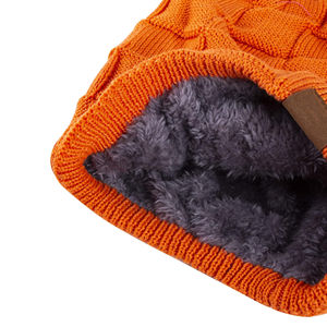 Bonnets en tricot acrylique de qualité durable, couleur unie, design de logo personnalisé, couleurs pastel d'hiver, logo personnalisé, bonnets pour femmes et hommes - Product Image 4