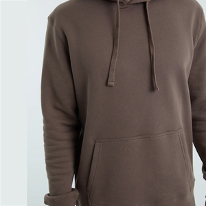 Sweat à capuche oversize en mélange de coton avec fermeture éclair, imprimé délavé, brodé, écologique, pour homme, motif hiver, poche, color block, polaire - Product Image 4