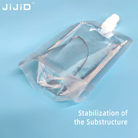 JIJID Sachets Transparentes pour Liquides avec Bec Verseur, Poches Compressions en Plastique de 250ml et 100ml pour Eau, Jus, ou Sacs Alimentaires Personnalisés