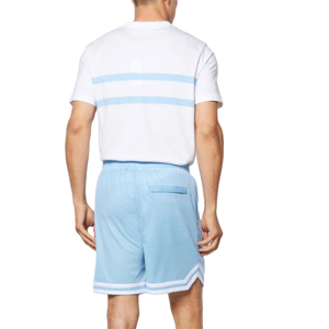 Shorts de surf pour hommes à séchage rapide, en toile, anti-plis, respirants, écologiques, 100 % polyester, avec cordon de serrage, taille mi-haute, longueur genou - Product Image 3