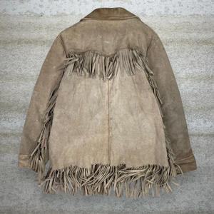 Chaqueta de Gamuza para Hombre y Mujer con Flecos, Estilo Occidental, Ropa de Moda de Lujo, Proveedor Mayorista - Product Image 2