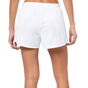 Pantalones cortos de malla elegantes para mujer con cintura con cordón, de secado rápido y tela elástica. - Product Image 6