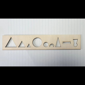 Figuras de dibujo de diferentes formas y escamas, nuevas, ligeras, fáciles de transportar, de madera MDF, en tendencia. - Product Image 1