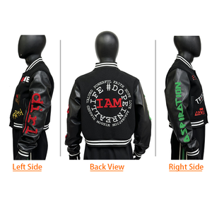 Chaquetas Universitarias Varsity para Hombre al por Mayor, Chaquetas Varsity Lisas con Logotipo Personalizado, Chaqueta Letterman Varsity para Hombre - Product Image 5