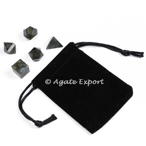 Pochette longue en Satin, tissu en velours avec symboles imprimés chakras, 2 pièces - Product Image 3