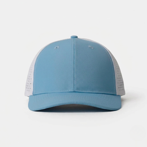 Casquette de golf personnalisée bicolore de haute qualité, 6 panneaux, en polyester imperméable avec design perforé découpé au laser, casquette de sport unisexe, Gorras - Product Image 2