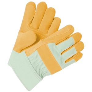 Gants de travail canadiens confortables, robustes, en cuir de vachette renforcé, souples, résistants à l'abrasion, certifiés CE. - Product Image 4