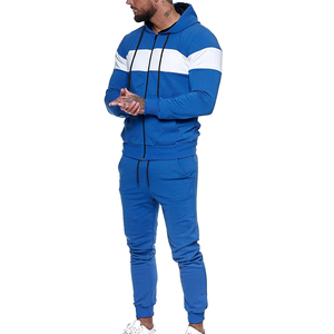 Ensemble de survêtement pour homme blanc 2 en 1, sweat-shirt à capuche à manches longues avec fermeture éclair, poches latérales, vêtements décontractés, respirant, style hiver, 100% coton - Product Image 5