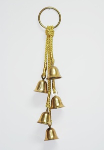 ROSHAN HANDICRAFTS RH-P028 Ensemble de clochettes en métal doré moderne, taille et forme personnalisables, écologiques, faites à la main, décoration rustique pour arbre de Noël - Product Image 4