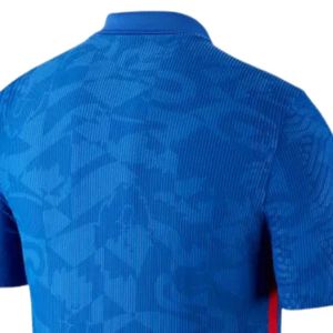 Men Royal Blue Sublimated Polo Soccer Jersey Short Sleeve Polyester Football Shirt <b>Athletic</b> Team Training Match Sports Wear - Product Image 4