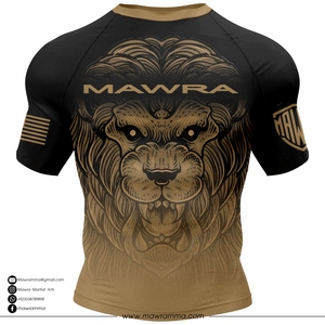 Rashguard BJJ personnalisé haute densité anti-UV à manches courtes, maillot de compression MMA pour hommes, équipement d'entraînement de Jiu Jitsu, uniformes BJJ en gros - Product Image 5