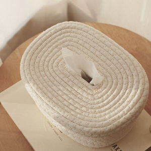 Boîte à mouchoirs en jute au design personnalisé – Porte-mouchoirs décoratif en fibres naturelles pour la vente au détail, les boutiques de cadeaux et les magasins de décoration intérieure - Product Image 1