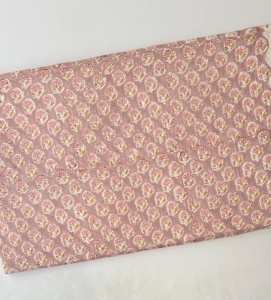 Wholesale LEGACY FABRICS Sanganer Water Resistant Medium Weight Plain <b>Knitted</b> Cotton Fabric Floral Home Textile Girls <b>Bag</b> Cover - Product Image 1