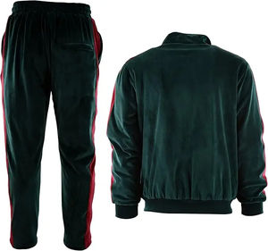 Nouveaux ensembles de survêtements en velours pour hommes, tendance, qualité supérieure, respirants, imprimés, pour l'hiver - Product Image 3