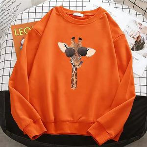เสื้อฮู้ดผู้หญิง คุณภาพระดับมืออาชีพ ลายกราฟิกน่ารัก รูปยีราฟ แฟชั่น เสื้อฮู้ดผู้หญิง ผ้าฟลีซ เสื้อสเวตเชิ้ต เนื้อนุ่ม ระบายอากาศได้ดี แบบคอกลม สกรีนโลโก้ได้ - Product Image 5