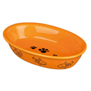 Mangeoire ovale en céramique pour chat 0,2 L 15 x 10 cm Bols et mangeoires pour animaux de compagnie - Product Image 3