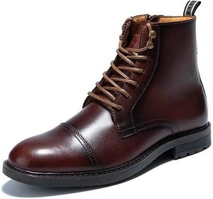 Bottes élégantes en cuir véritable avec fermeture éclair, confortables et de haute qualité, chaussures habillées décontractées pour hommes à prix de gros 2026 - Product Image 1