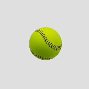 Ballon de softball jaune, couleur unie, design durable pour l'entraînement, style standard - Product Image 5