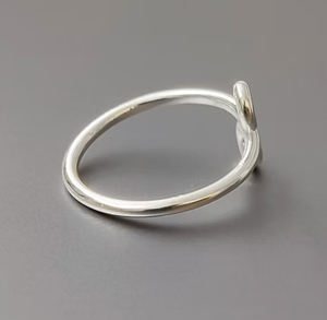 Minimalist <b>925</b> <b>Silver</b> <b>Ring</b> With Elegant Spiral Design Unisex Everyday Wear Jewelry - Product Image 3
