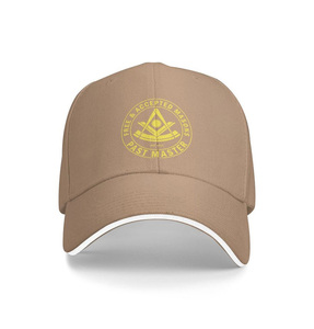 Gorra de Béisbol Past Master Blue Lodge, Gorra de Algodón Ajustable de los Francmasones Libres y Aceptados, Múltiples Colores, OEM - Product Image 1