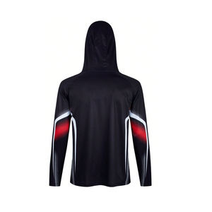 Hoodie de pêche personnalisé imprimé, séchage rapide, protection UV, manches longues, performance, sublimation, vêtements de pêche pour hommes - Product Image 2