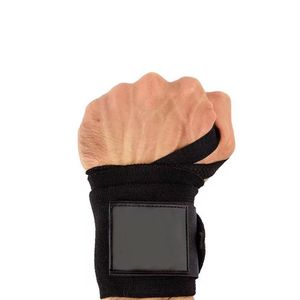 Wide <b>Black</b> Heavy Duty <b>Wraps</b> Premium Wrist Braces for Powerlifting Reinforced Joint Support Bands for Training Custom - Product Image 5