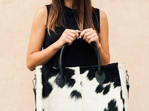 Sac fourre-tout en cuir véritable de qualité supérieure, avec poignée douce, style artisanal vintage, double poche arrière, sacs à bandoulière. - Product Image 5