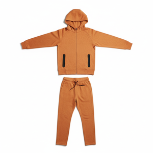 Conjunto Deportivo para Hombre, Sudadera con Cremallera y Pantalones Jogger, 2 Piezas de Algodón, Venta al Por Mayor - Product Image 4